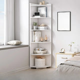 Fashion Closed Back Corner Wooden Display Bookcases Image - 13