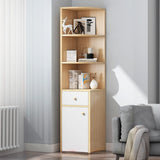 Fashion Closed Back Corner Wooden Display Bookcases Image - 20