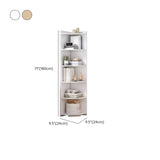 Fashion Closed Back Corner Wooden Display Bookcases Image - 29