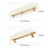 Fashion Gold LED Metal Flush Mount Fixed Track Light Image - 8
