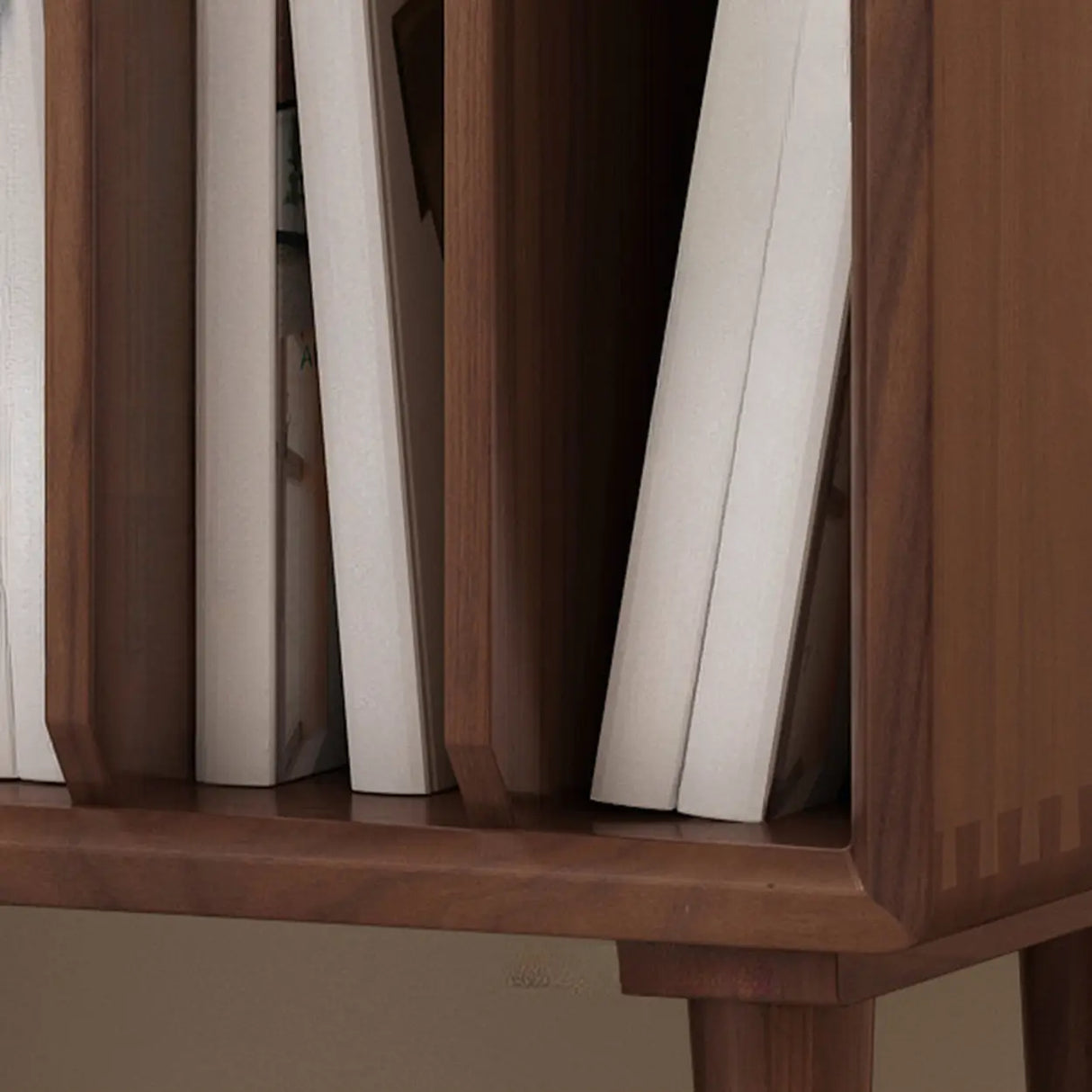 Fashion Pine Wood Vertical Small Storage Bookcases Image - 4