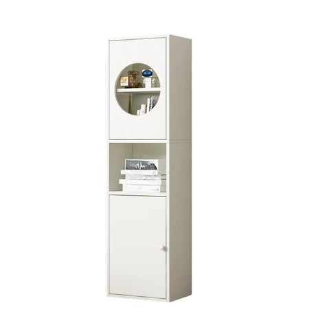 Fashion Rectangular Wood Narrow Storage Bookcase Medium Image - 1