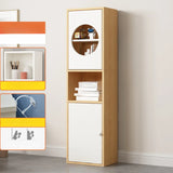 Fashion Rectangular Wood Narrow Storage Bookcase Medium Image - 23