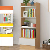 Fashion Rectangular Wood Narrow Storage Bookcase Medium Image - 32