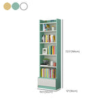 Fashion Rectangular Wood Narrow Storage Bookcase Medium Image - 47