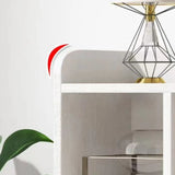 Fashion Solid Wood White Organizer Cabinets Bookcase Image - 11