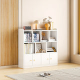 Fashion Solid Wood White Organizer Cabinets Bookcase Image - 12