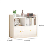 Fashion Solid Wood White Organizer Cabinets Bookcase #size