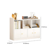 Fashion Solid Wood White Organizer Cabinets Bookcase Image - 25