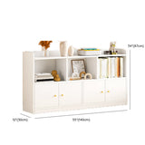 Fashion Solid Wood White Organizer Cabinets Bookcase Image - 26