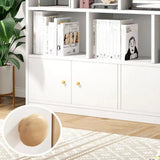 Fashion Solid Wood White Organizer Cabinets Bookcase Image - 3