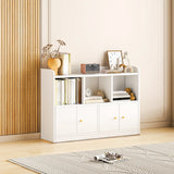 Fashion Solid Wood White Organizer Cabinets Bookcase Image - 4