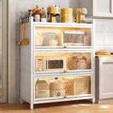 Fashion Steel Closed Rectangular Clear Door Bookcase Image - 1