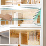 Fashion Steel Closed Rectangular Clear Door Bookcase Image - 3