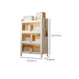 Fashion Steel Closed Rectangular Clear Door Bookcase Image - 29