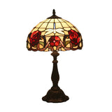 Fashion Tiffany Glass Shade Dragonfly Decor Table Lamp Image - 5