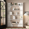 Fashion Vertical Rectangular Wooden Bookshelf Black Image - 15