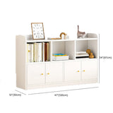 Fashion Wood White Organizer Cabinets Bookcase Image - 23
