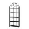 Fashionable Arched Iron Open Etagere Display Bookcase Image - 5
