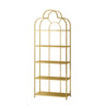 Fashionable Arched Iron Open Etagere Display Bookcase Image - 3