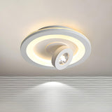 Fashionable Black Square LED Flush Mount Ceiling Light Image - 3