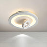 Fashionable Black Square LED Flush Mount Ceiling Light Image - 3