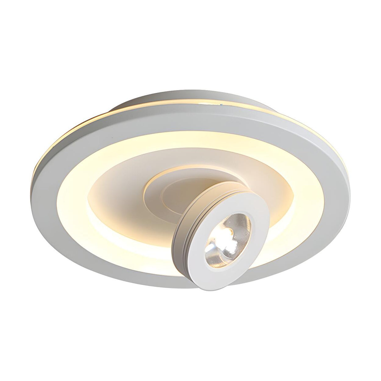Fashionable Black Square LED Flush Mount Ceiling Light Image - 4