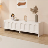 Fashionable Rectangle Black Wooden Cabinet TV Stand Image - 10