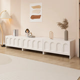 Fashionable Rectangle Black Wooden Cabinet TV Stand Image - 18