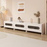 Fashionable Rectangle Black Wooden Cabinet TV Stand Image - 19