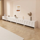 Fashionable Rectangle Black Wooden Cabinet TV Stand Image - 23