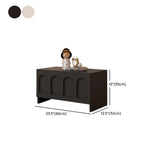 Fashionable Rectangle Black Wooden Cabinet TV Stand #size