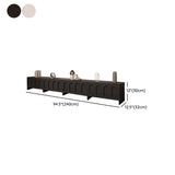 Fashionable Rectangle Black Wooden Cabinet TV Stand Image - 30