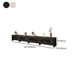 Fashionable Rectangle Black Wooden Cabinet TV Stand Image - 31