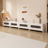 Fashionable Rectangle Black Wooden Cabinet TV Stand Image - 4