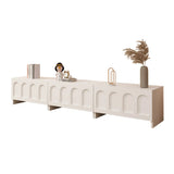 Fashionable Rectangle Black Wooden Cabinet TV Stand Image - 9