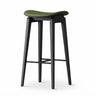 Faux Leather Counter Stool with Footrest and Wood Frame Image - 10