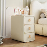 Faux Leather Countertop Kids Nightstand with Drawers Image - 3
