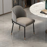 Faux Leather Houndstooth Upholstered Dining Chairs Image - 11