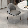 Faux Leather Houndstooth Upholstered Dining Chairs Image - 4