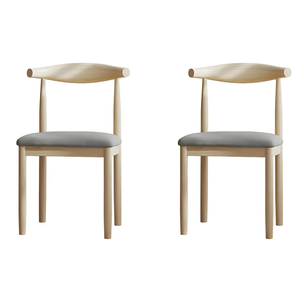 Faux Leather Linen Open Low Back Dining Side Chair Image - 101