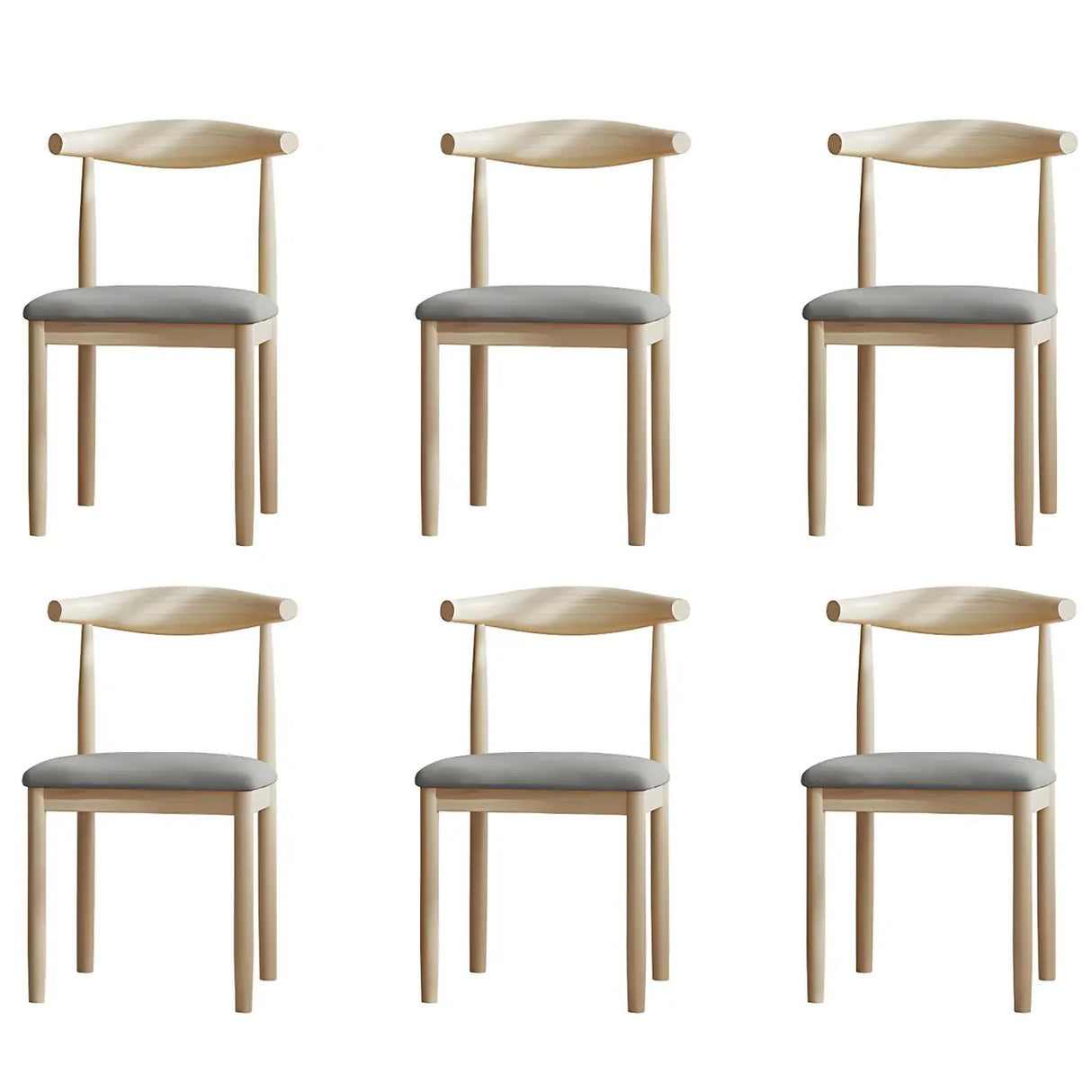 Faux Leather Linen Open Low Back Dining Side Chair Image - 103