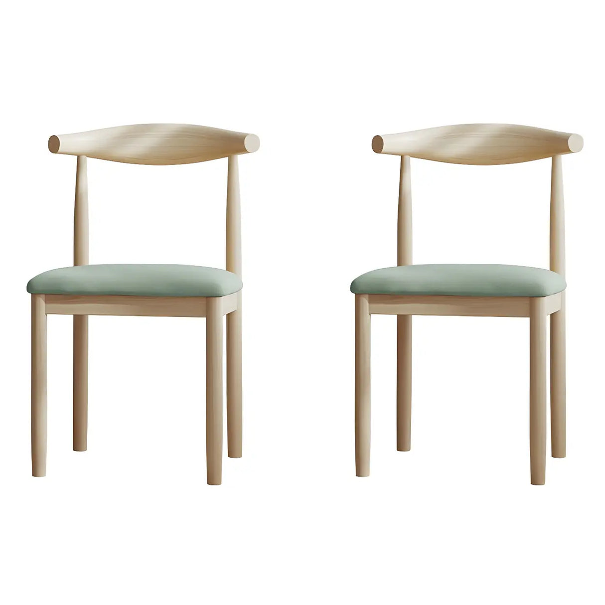 Faux Leather Linen Open Low Back Dining Side Chair Image - 105