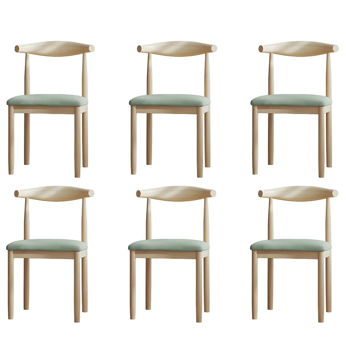 Faux Leather Linen Open Low Back Dining Side Chair Image - 107