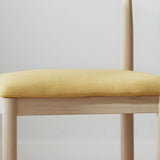 Faux Leather Linen Open Low Back Dining Side Chair Image - 14
