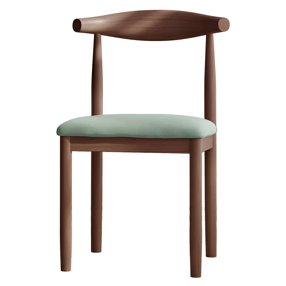 Faux Leather Linen Open Low Back Dining Side Chair Image - 17