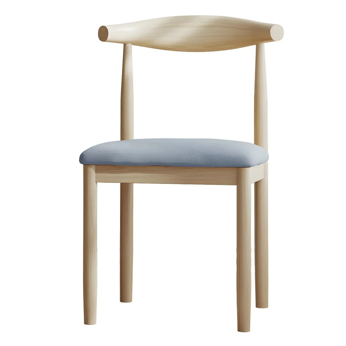Faux Leather Linen Open Low Back Dining Side Chair Image - 25