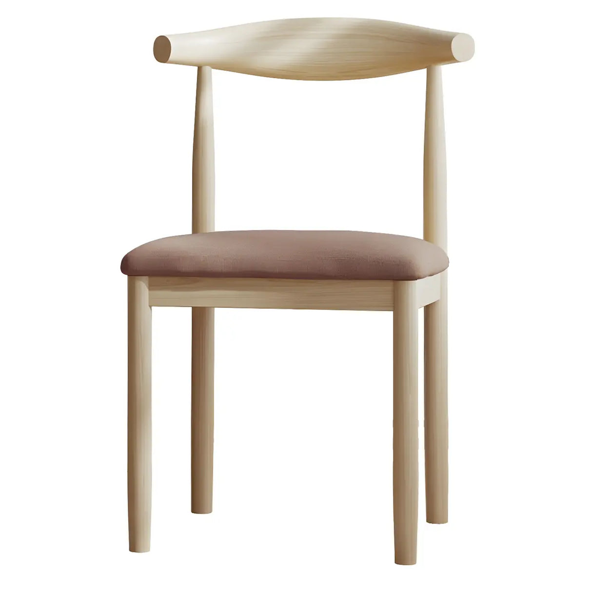 Faux Leather Linen Open Low Back Dining Side Chair Image - 33