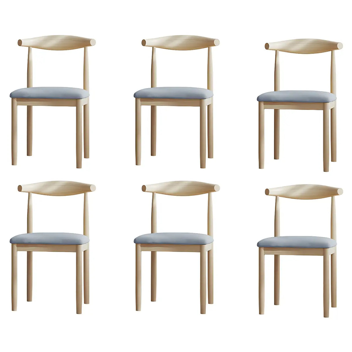 Faux Leather Linen Open Low Back Dining Side Chair Image - 99