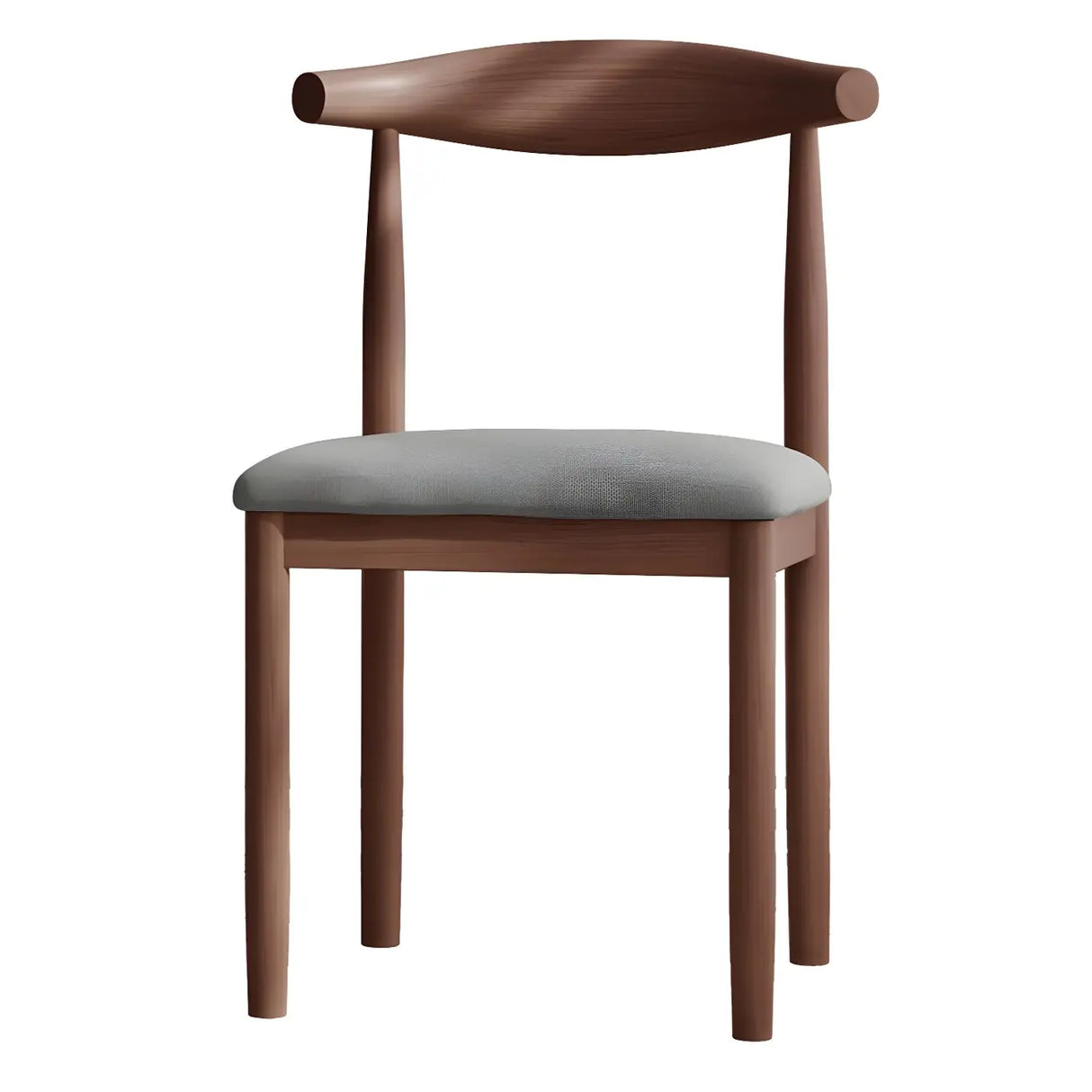 Faux Leather Linen Open Low Back Dining Side Chair Image - 9